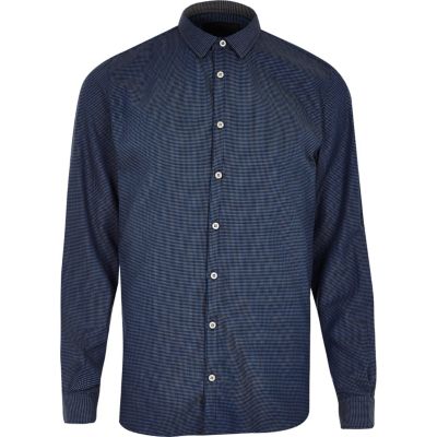 Dark blue Vito smart shirt